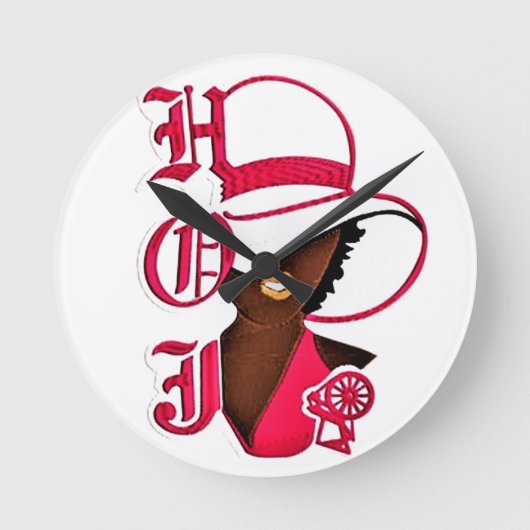 HOJ RUNDE WANDUHR (Vorderseite)