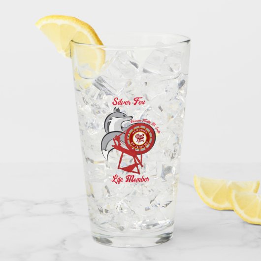 HOJ Silver Fox Life Mitglied Glas (Vorderseite Ice)