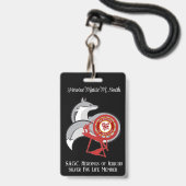HOJ Silverfox Ausweis (Vorderseite mit Lanyard)