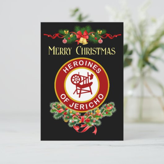 HOJ Weihnachtskarte Ankündigung (Stehend Vorderseite)