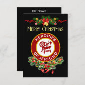 HOJ Weihnachtskarte Ankündigung (Vorne/Hinten)