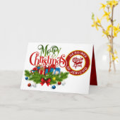 HOJ Weihnachtskarte Karte (Gelbe Blume)