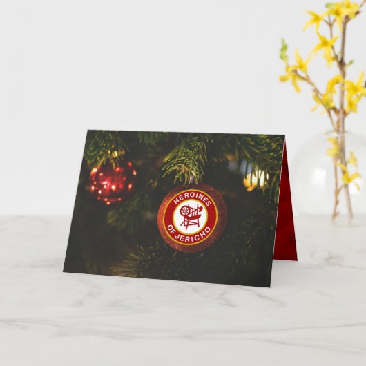 HOJ Weihnachtskarte Karte (Gelbe Blume)