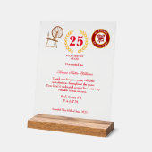 HOJ Years Services Award Acrylschild (Winkel)