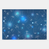 Hoja De Papel De Regalo copos de nieve Geschenkpapier Set (Vorderseite 3)