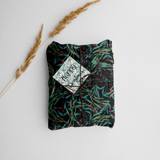 Hojas de acebo para envolver tus regalos geschenkpapier