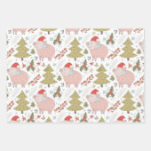 Hojas de papel navideñas geschenkpapier set (Vorderseite 3)