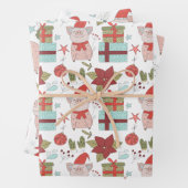 Hojas de papel navideñas geschenkpapier set (Beispiel)