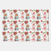 Hojas de papel navideñas geschenkpapier set (Vorderseite)