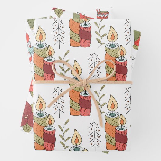 Hojas de papel navideño geschenkpapier set (Beispiel)