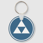 Hojo Clan Kamon Schlüsselanhänger (Vorderseite)