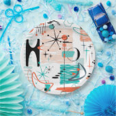 HoJo Retro Papierplatte Pappteller (Party)