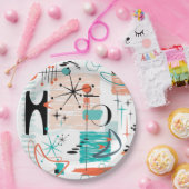 HoJo Retro Papierplatte Pappteller (Party)