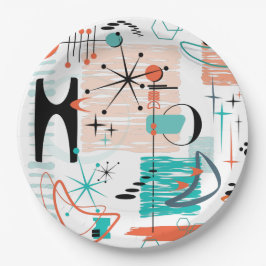 HoJo Retro Papierplatte Pappteller