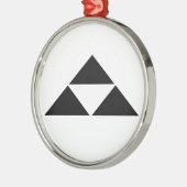 Hojo Scales Silbernes Ornament (Links)