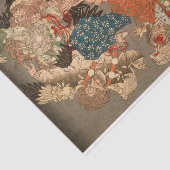 Hōjō Takatoki, Lord of Sagami, Warding Off Tengu Seidenpapier (Ausschnitt)