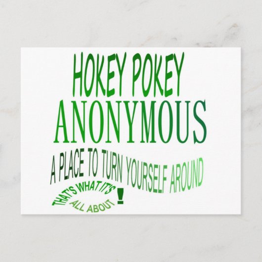 Hokey Pokey Anonymous Postkarte (Vorderseite)