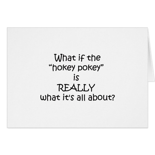 Hokey Pokey-lustiger Entwurf (Vorderseite (Horizontal))
