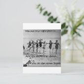 Hokey Pokey Postkarte (Stehend Vorderseite)