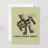 Hokey Pokey Robot Postkarte (Vorne/Hinten)