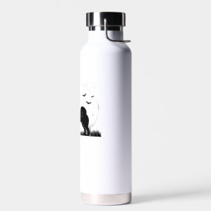 Hokkaido Hund � Halloween Mond Silhouette Klassisc Trinkflasche