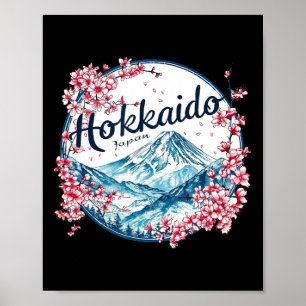 Hokkaido Japan Alpinski Anime-Entdecker Poster