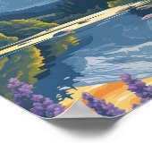 Hokkaido Japan Vintage Kunstreise Poster (Ecke)