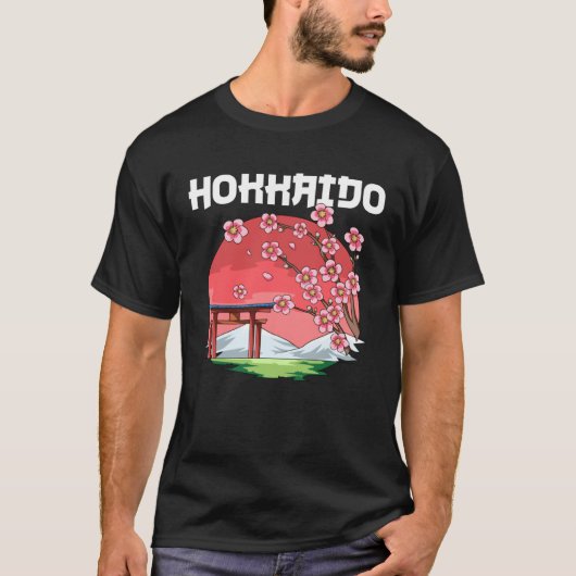 Hokkaido  Kyokujitsuki Sakura Japan T-Shirt (Vorderseite)