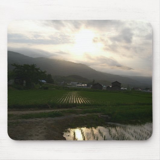 Hokkaido-Sonnenuntergang Mousepad (Vorne)