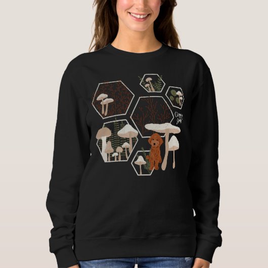 Hoku, der Pilzwald der Poodle Sweatshirt (Vorderseite)