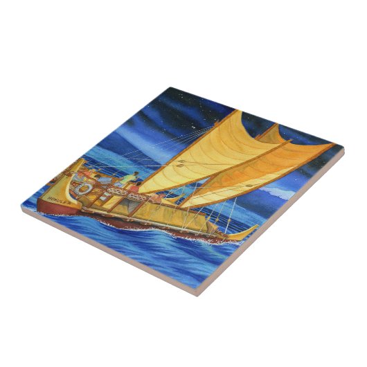 Hokulea, das Kanu Voyaging ist Fliese (Seite)