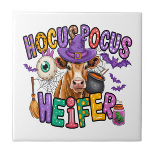 Hokus Pokus Färse Halloween Kuh Fliese
