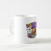 Hokus Pokus Färse Halloween Kuh Kaffeetasse (Vorderseite Links)