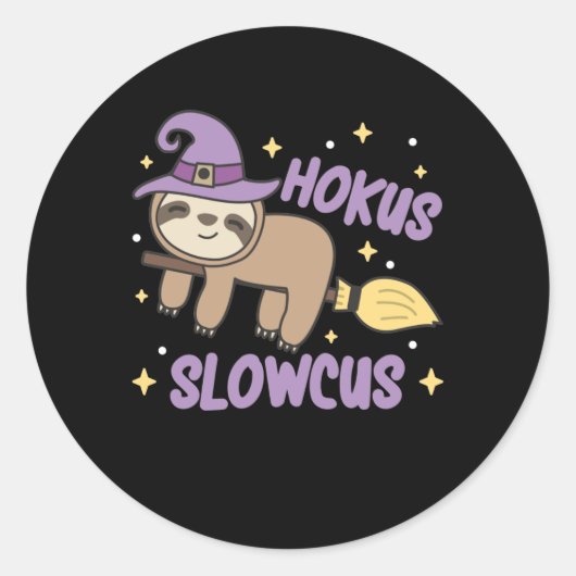 Hokus Slowcus - Fault Hexenkostüm Runder Aufkleber (Vorderseite)