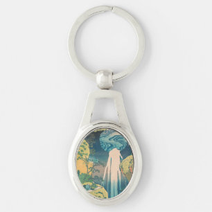Hokusai Amida-Fälle Japan Wasserfall Schlüsselanhänger