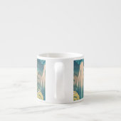 Hokusai Amida Falls Japan Wasserfall Espressotasse (Rückseite)