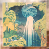 Hokusai Amida Falls Japan Wasserfall Fensteraufkleber (Blatt 2)