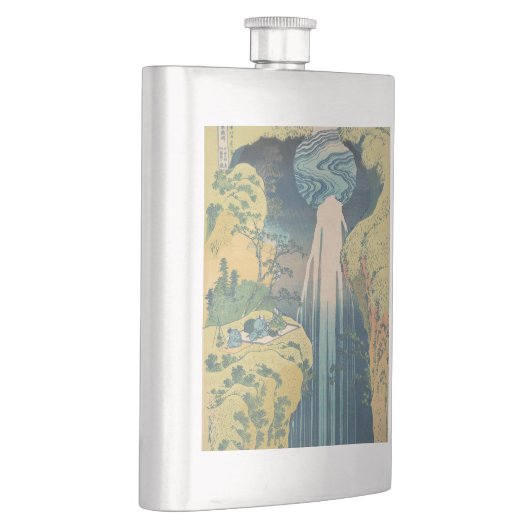 Hokusai Amida Falls Japan Wasserfall Flachmann (Rechts)