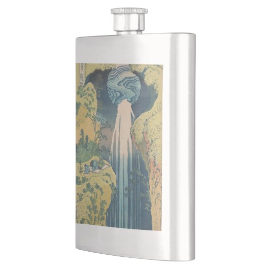 Hokusai Amida Falls Japan Wasserfall Flachmann (Links)