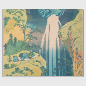Hokusai Amida Falls Japan Wasserfall Geschenkpapier (Flach)