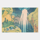 Hokusai Amida Falls Japan Wasserfall Geschenkpapier Set (Vorderseite)