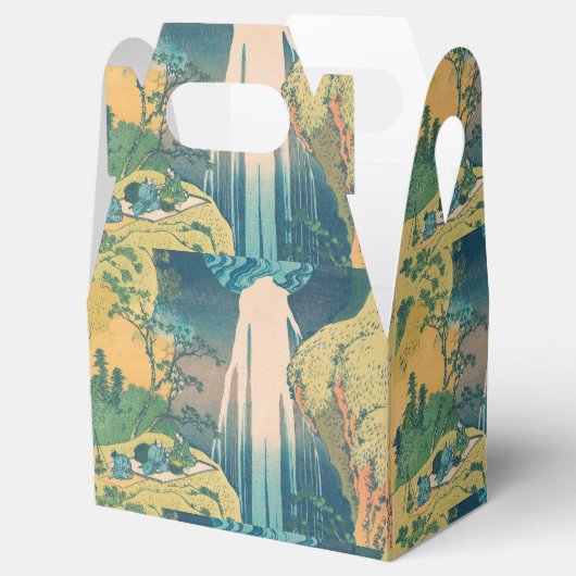 Hokusai Amida Falls Japan Wasserfall Geschenkschachtel (Geöffnet)