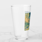 Hokusai Amida Falls Japan Wasserfall Glas (Rechts)