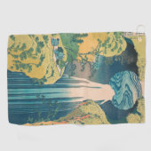Hokusai Amida Falls Japan Wasserfall Golfhandtuch (Horizontal)