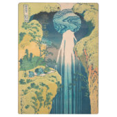 Hokusai Amida Falls Japan Wasserfall Klemmbrett (Rückseite)