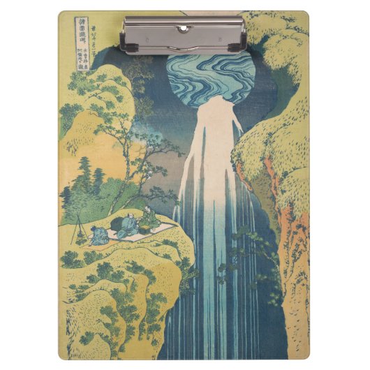 Hokusai Amida Falls Japan Wasserfall Klemmbrett (Vorderseite)