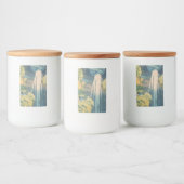 Hokusai Amida Falls Japan Wasserfall Lebensmitteletikett (Flaschen)