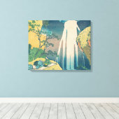Hokusai Amida Falls Japan Wasserfall Leinwanddruck (Insitu (Holzboden))