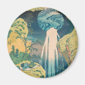 Hokusai Amida Falls Japan Wasserfall Magnet (Vorne)