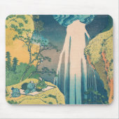 Hokusai Amida Falls Japan Wasserfall Mousepad (Vorne)